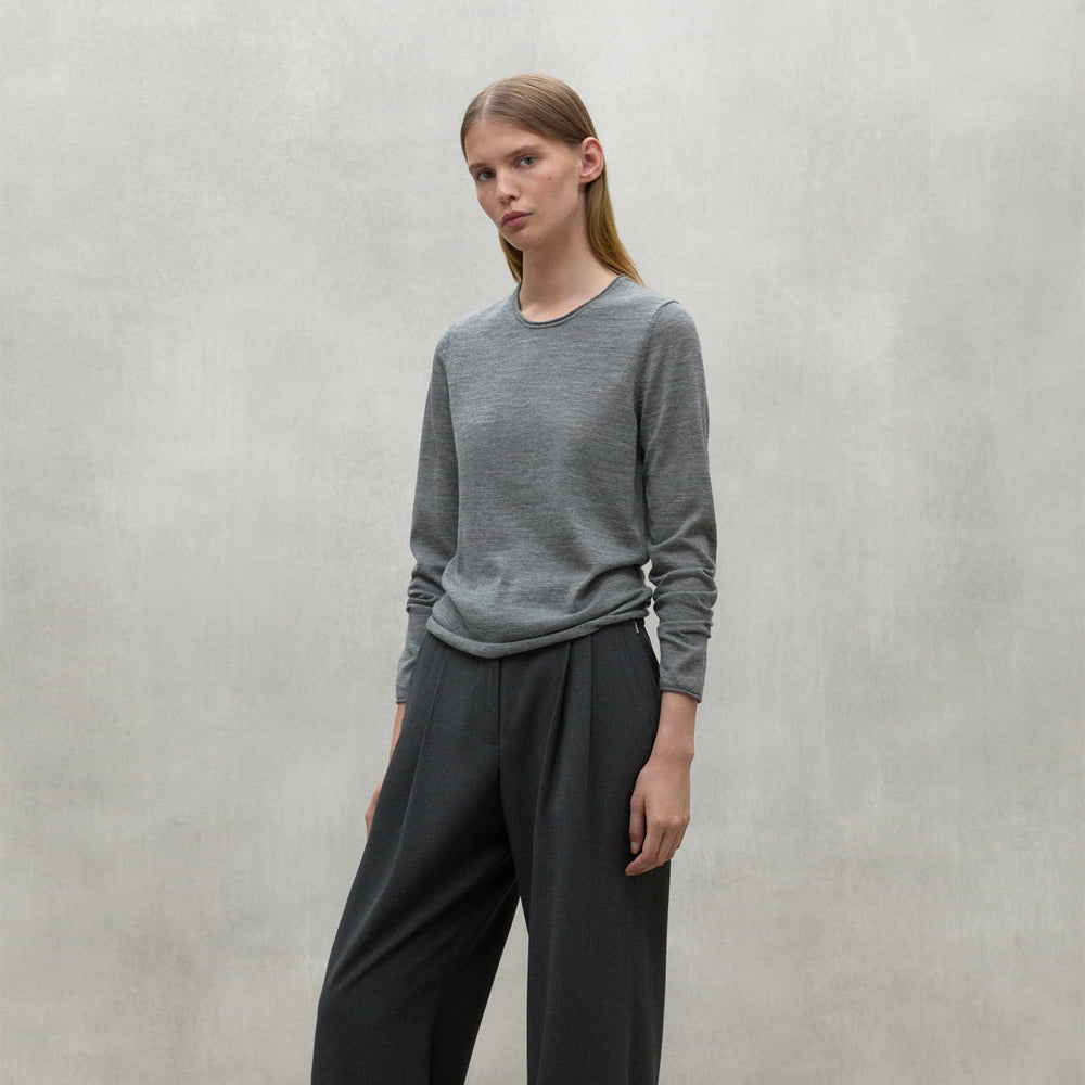 ECOALF GREY MELANGE MILO SWEATER FOR WOMEN