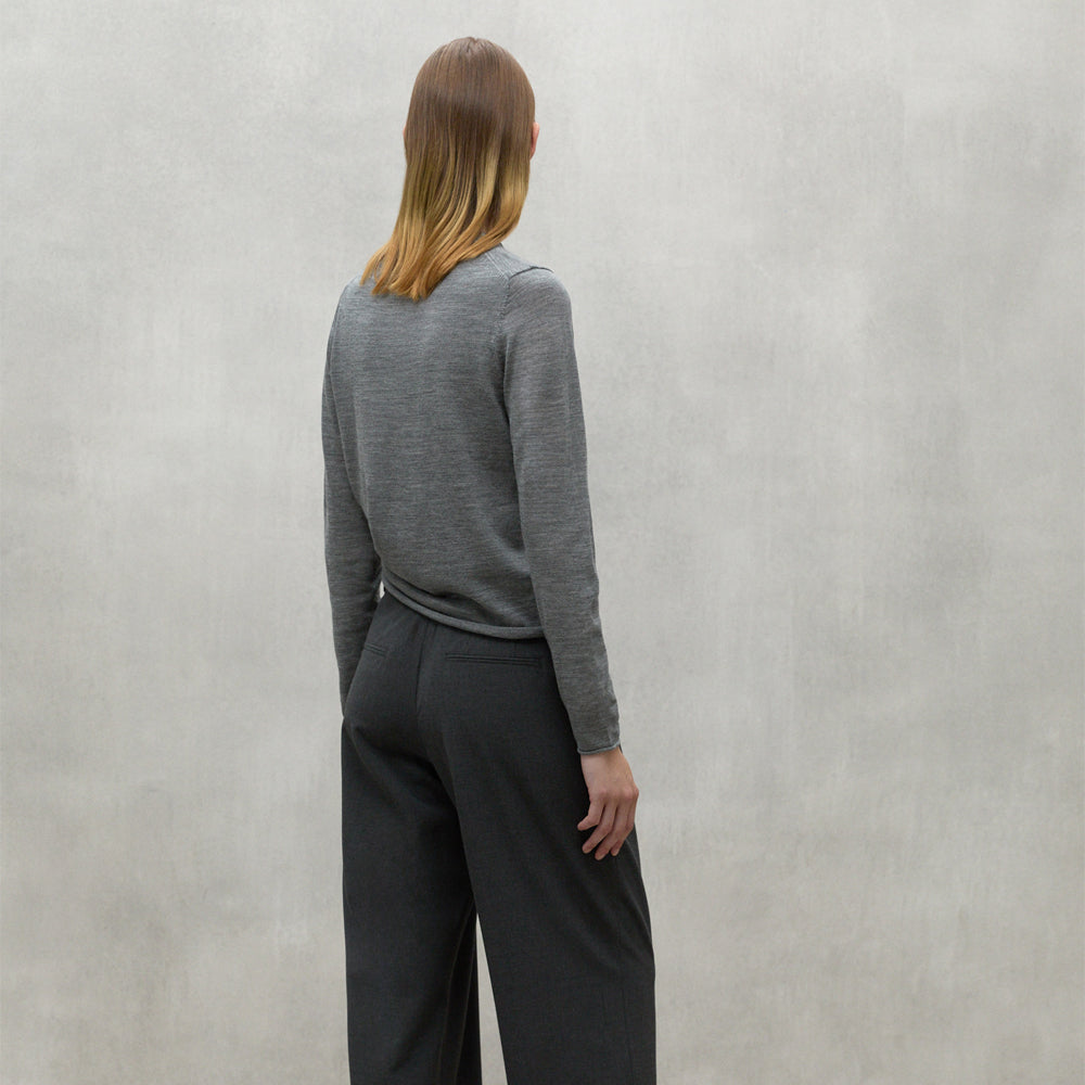 ECOALF GREY MELANGE MILO SWEATER FOR WOMEN