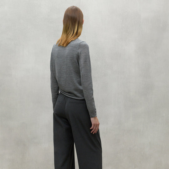 ECOALF GREY MELANGE MILO SWEATER FOR WOMEN