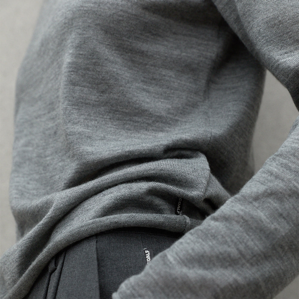 ECOALF GREY MELANGE MILO SWEATER FOR WOMEN