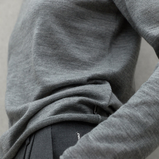 ECOALF GREY MELANGE MILO SWEATER FOR WOMEN