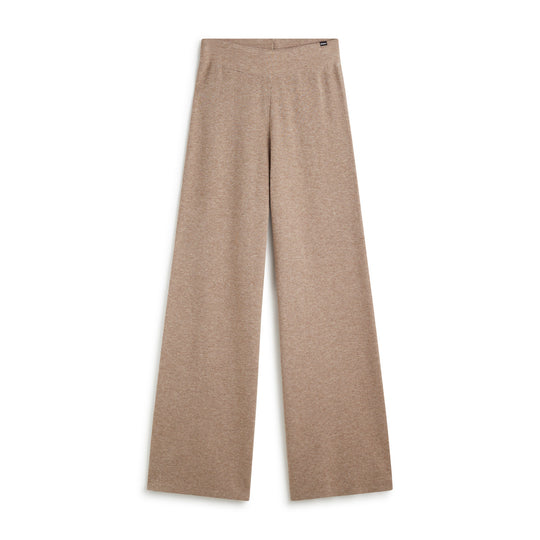 ECOALF DARK SAND MELANGE CABRI TROUSERS FOR WOMEN