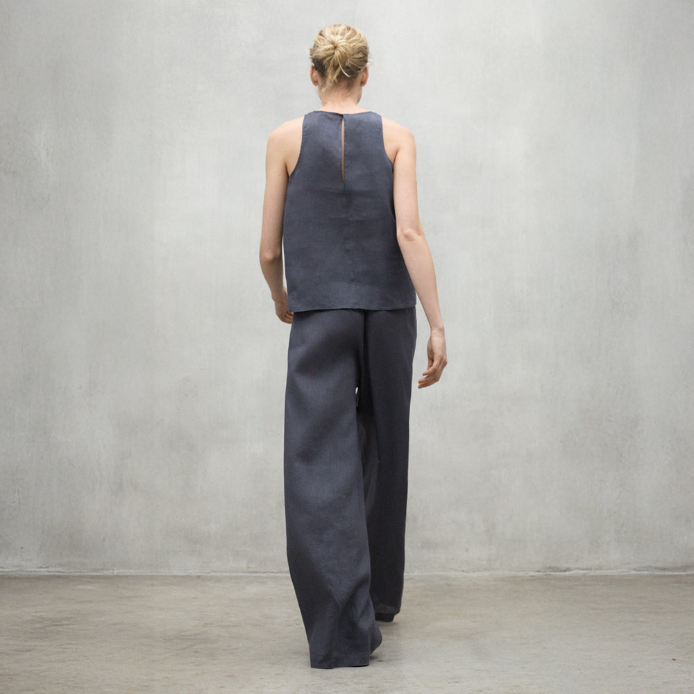 ECOALF DARK GREY MOSSI PANTS FOR WOMEN