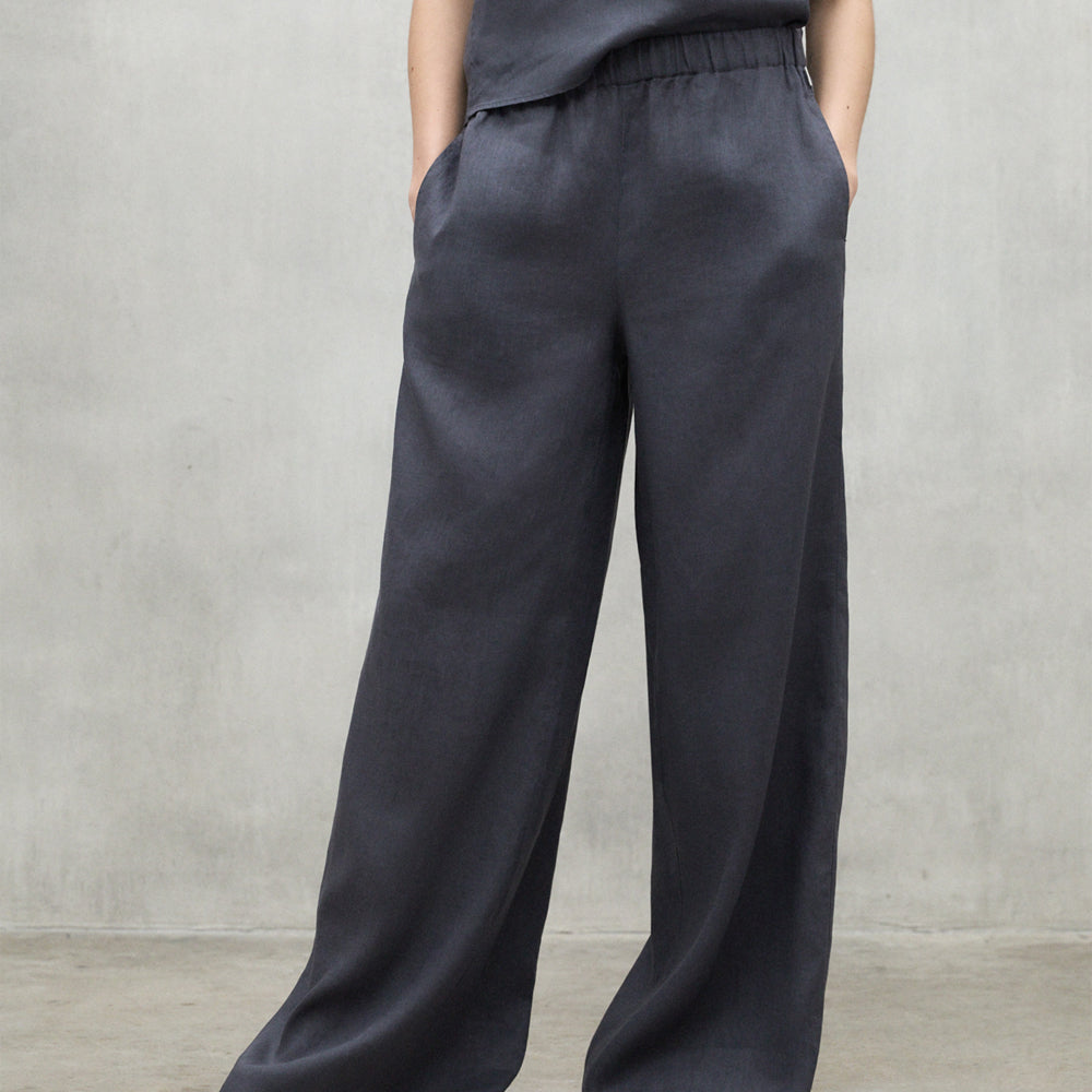 ECOALF DARK GREY MOSSI PANTS FOR WOMEN