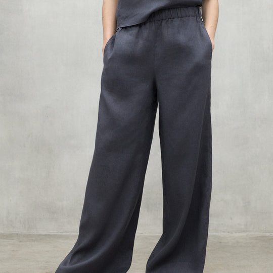 ECOALF DARK GREY MOSSI PANTS FOR WOMEN