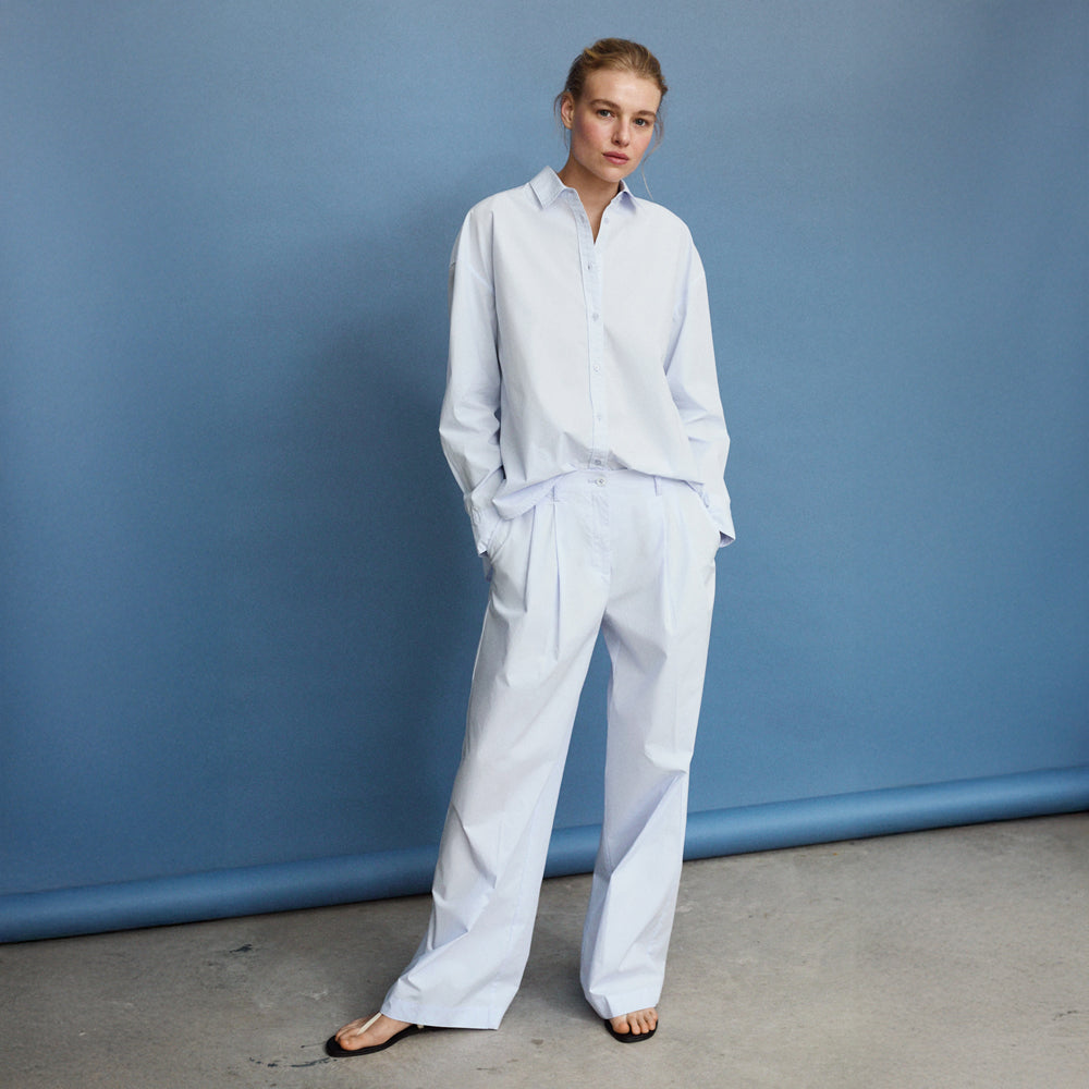 ECOALF SKY BLUE ONIAR PANTS FOR WOMEN