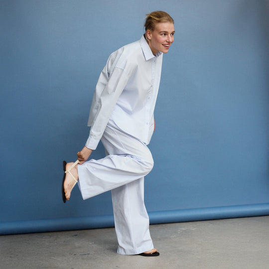 ECOALF SKY BLUE ONIAR PANTS FOR WOMEN