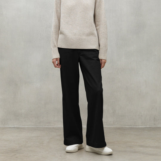 ECOALF BLACK VALLS TROUSERS FOR WOMEN - MYHOLDAL LEBANON