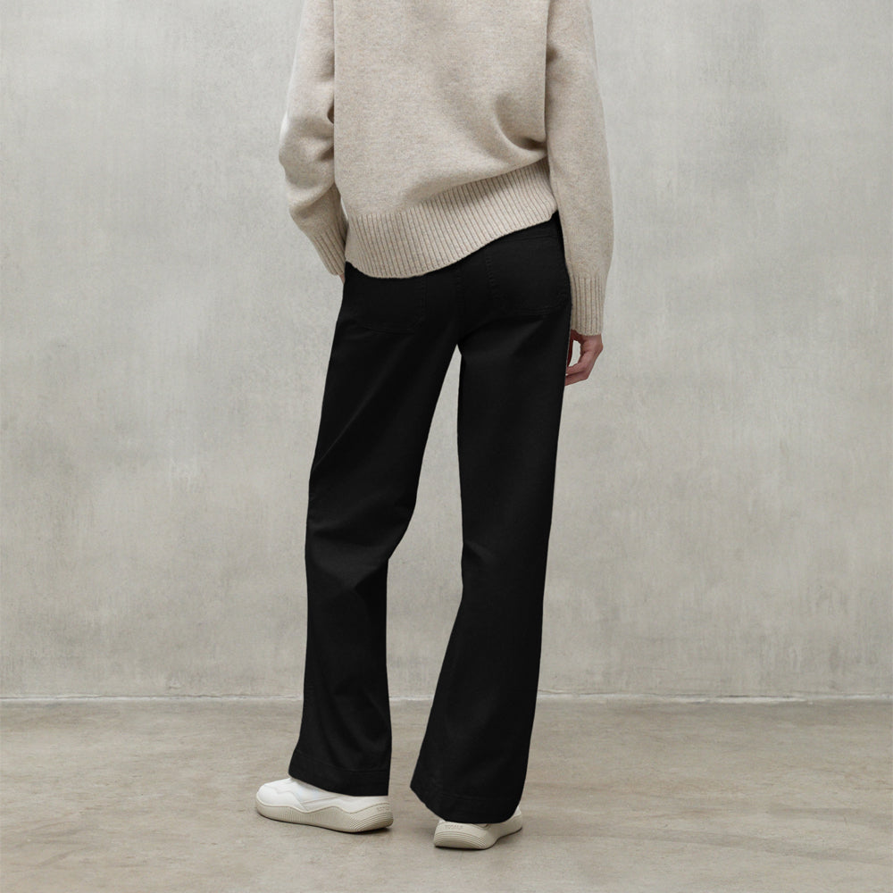 ECOALF BLACK VALLS TROUSERS FOR WOMEN - MYHOLDAL LEBANON