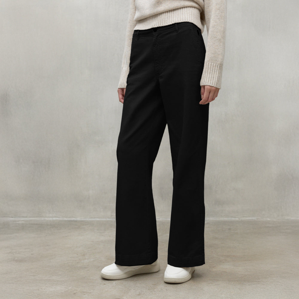 ECOALF BLACK VALLS TROUSERS FOR WOMEN - MYHOLDAL LEBANON