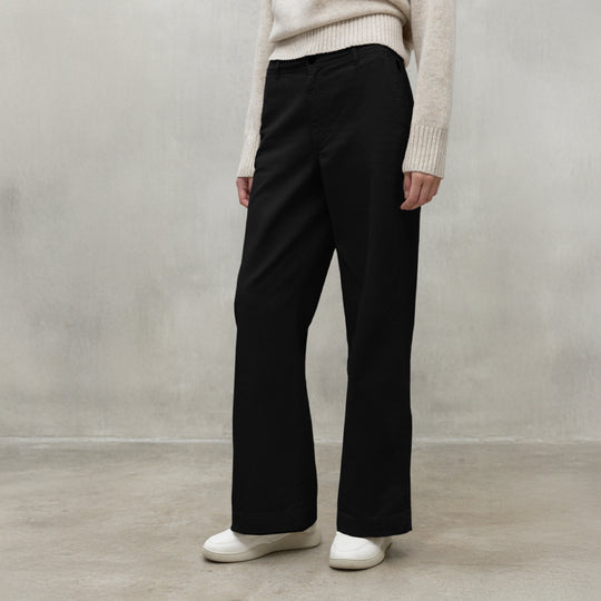 ECOALF BLACK VALLS TROUSERS FOR WOMEN - MYHOLDAL LEBANON