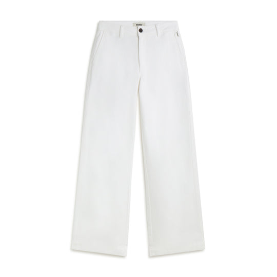 ECOALF WHITE VALLS PANTS FOR WOMEN