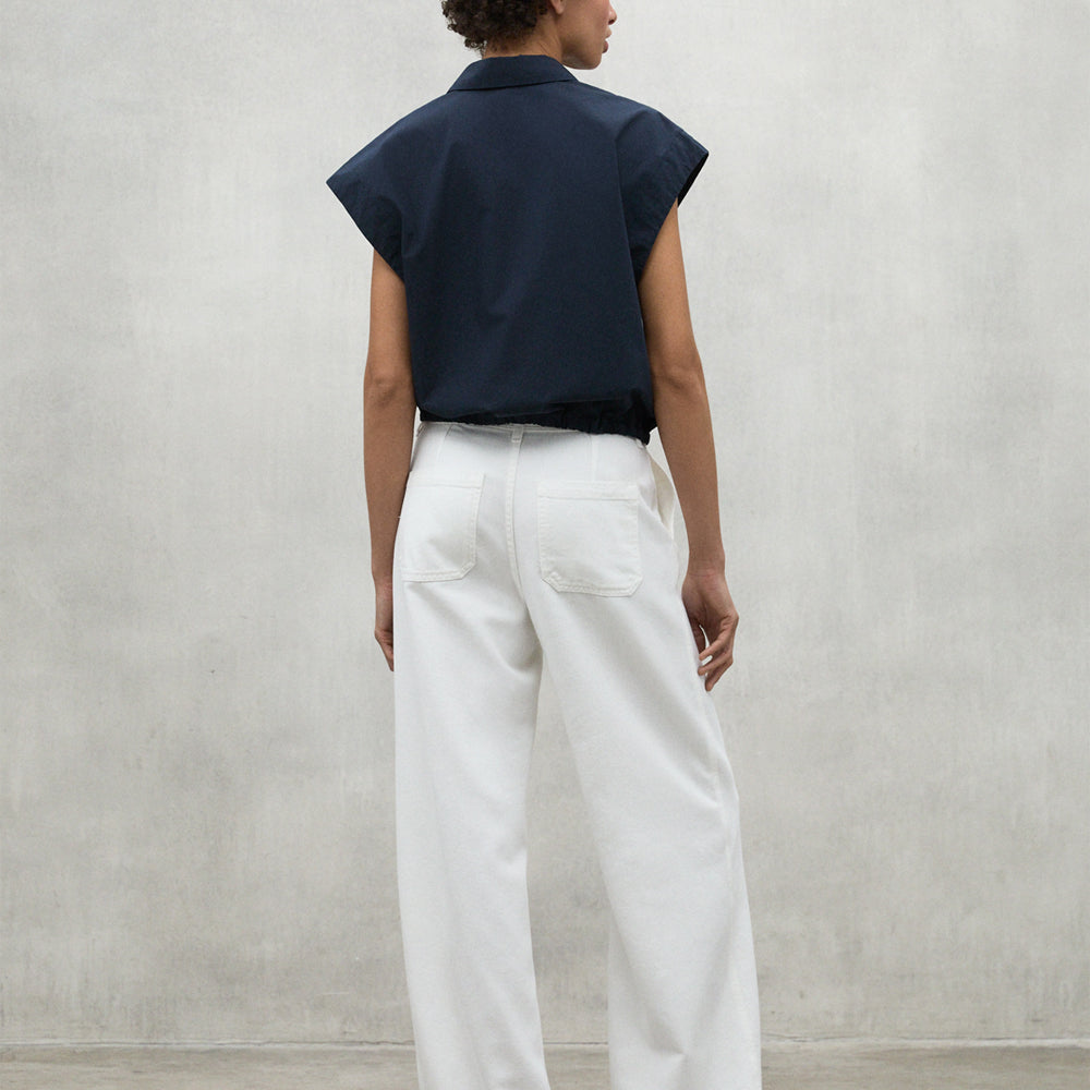 ECOALF WHITE VALLS PANTS FOR WOMEN