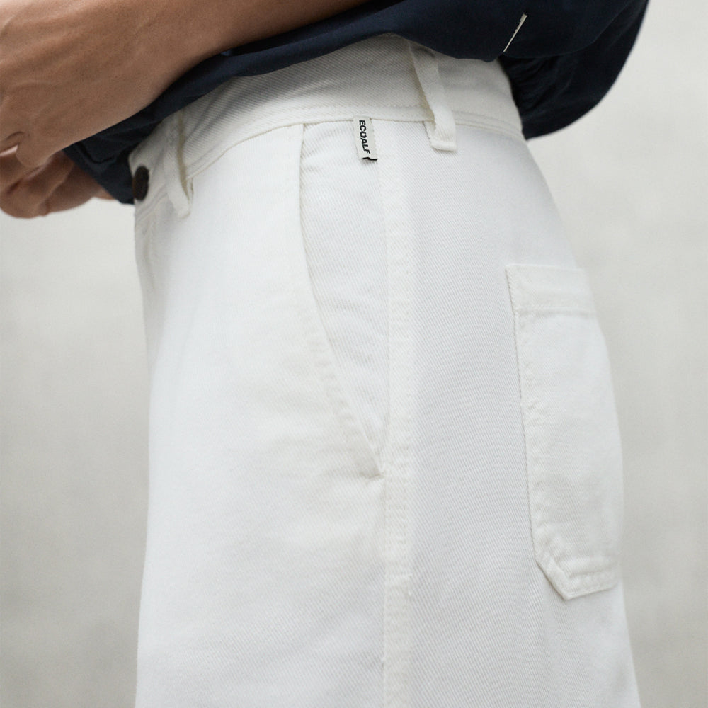 ECOALF WHITE VALLS PANTS FOR WOMEN