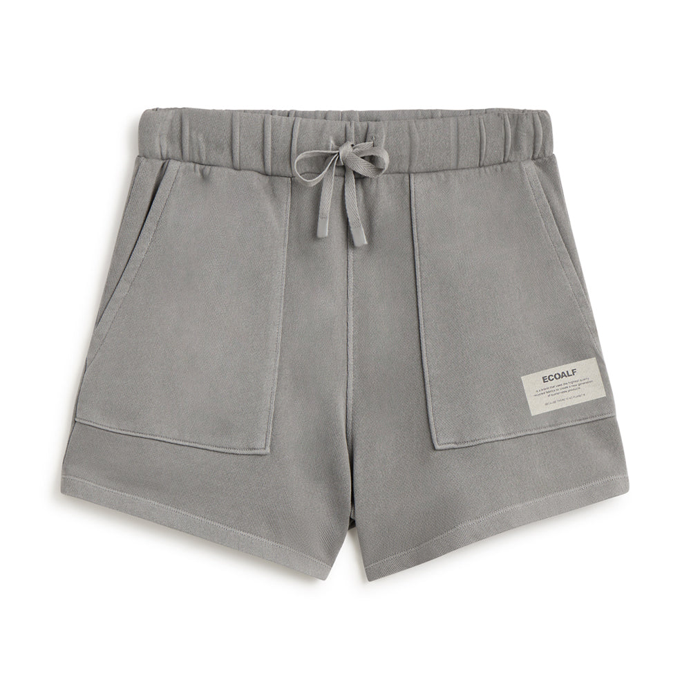 ECOALF LIGHT GREY NESS SHORTS FOR WOMEN