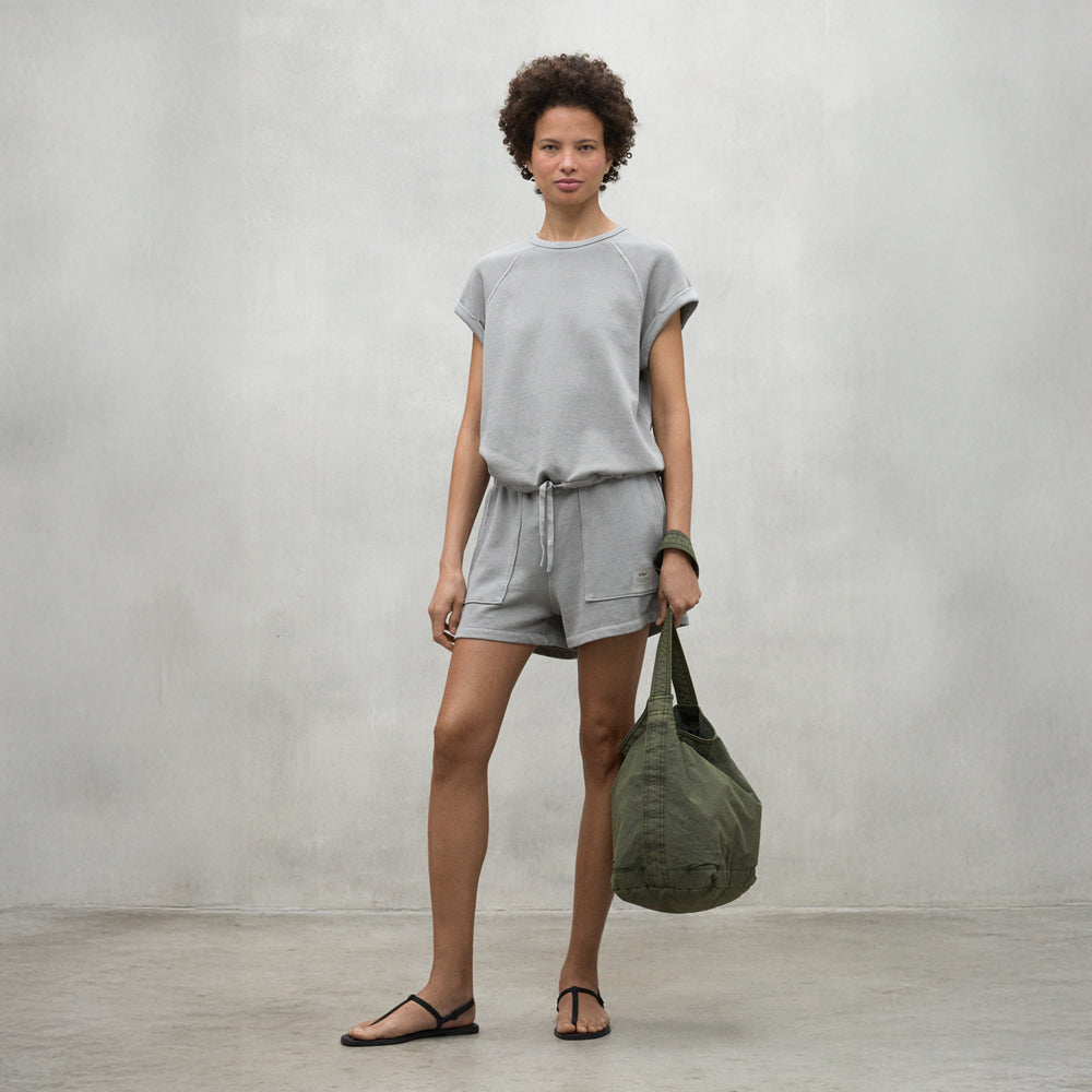 ECOALF LIGHT GREY NESS SHORTS FOR WOMEN