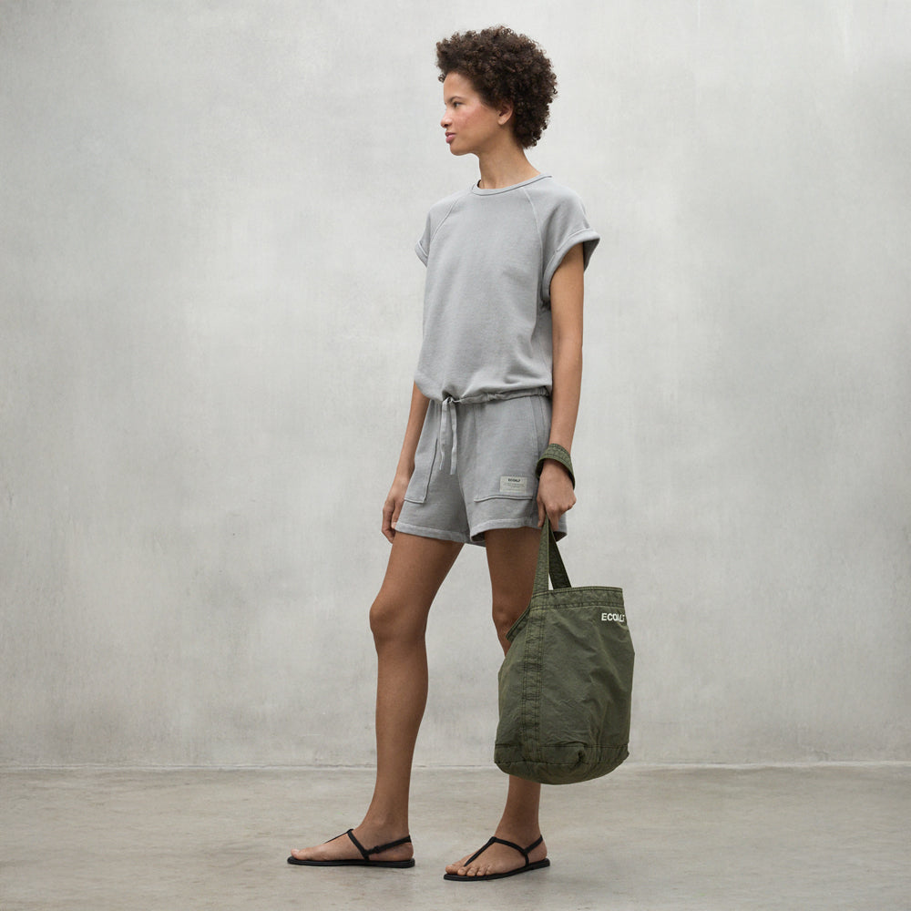 ECOALF LIGHT GREY NESS SHORTS FOR WOMEN