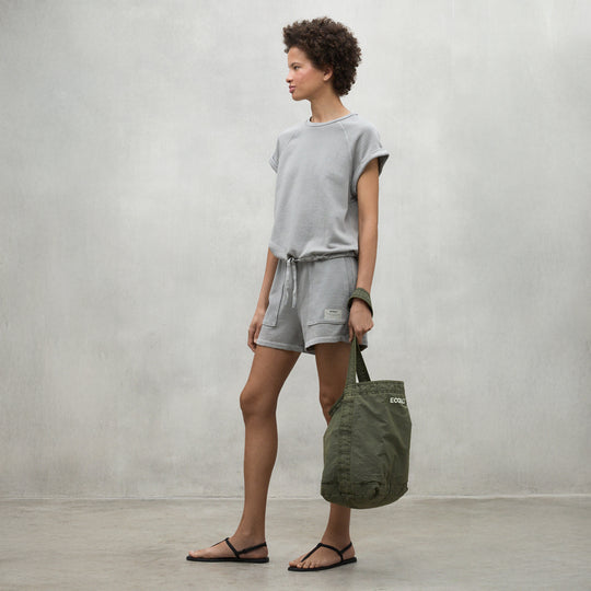 ECOALF LIGHT GREY NESS SHORTS FOR WOMEN