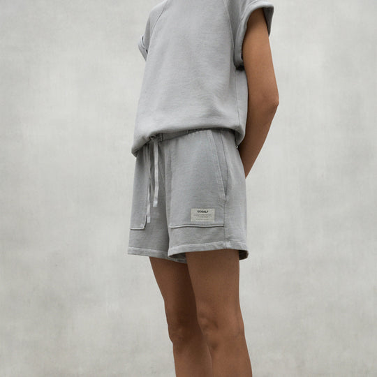 ECOALF LIGHT GREY NESS SHORTS FOR WOMEN