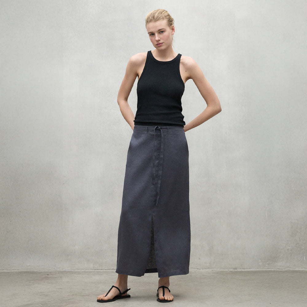 ECOALF DARK GREY LARA SKIRT FOR WOMEN