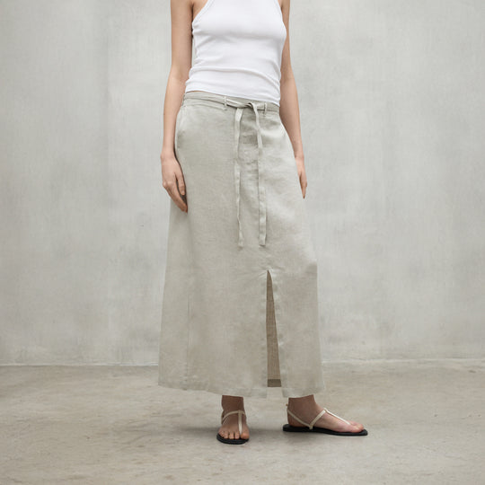 ECOALF MISTY BEIGE LARA SKIRT FOR WOMEN