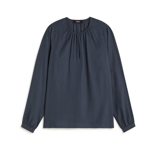 ECOALF DARK BLUE ALMA SHIRT FOR WOMEN