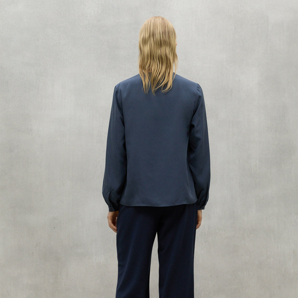 ECOALF DARK BLUE ALMA SHIRT FOR WOMEN