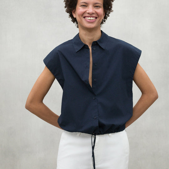 ECOALF DEEP NAVY FAYE SHIRT FOR WOMEN