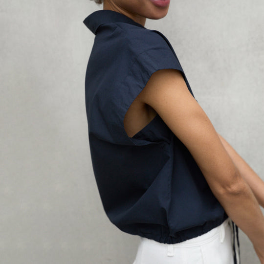 ECOALF DEEP NAVY FAYE SHIRT FOR WOMEN