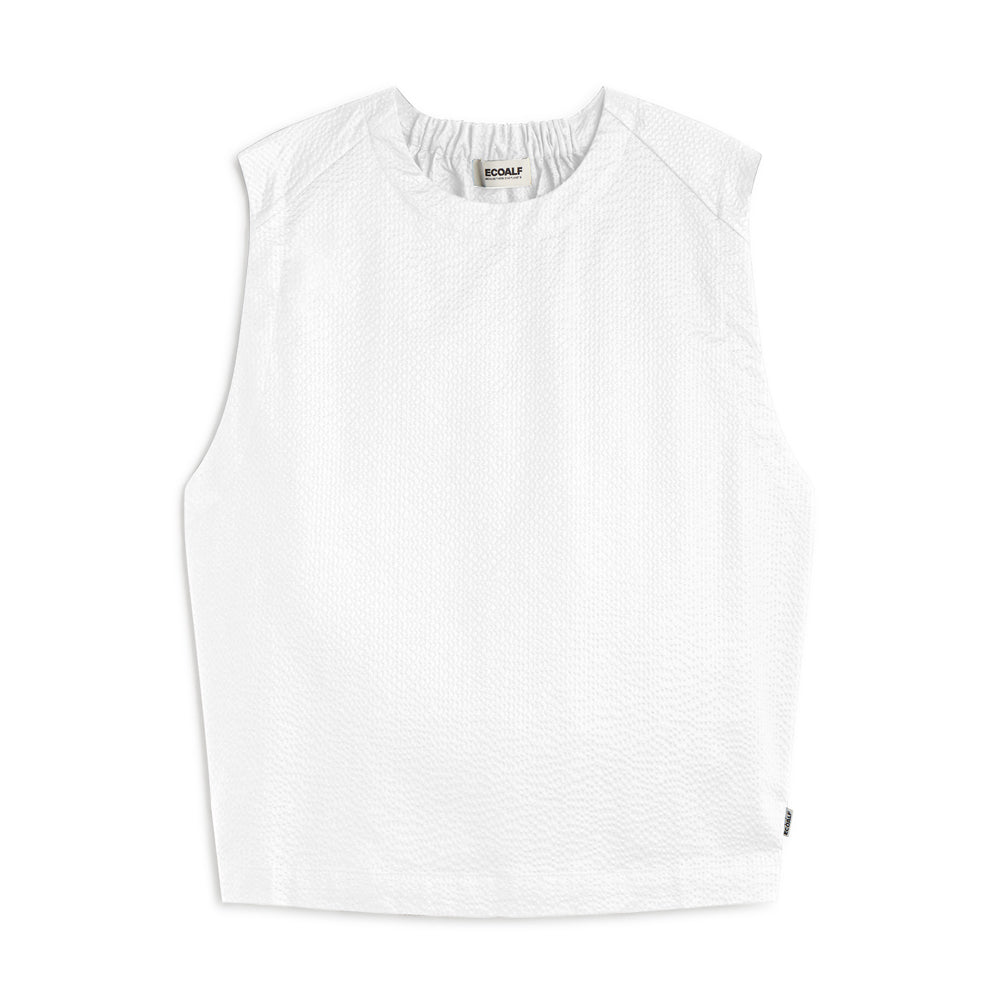 ECOALF WHITE HAILEY SHIRT FOR WOMEN - MYHOLDAL LEBANON