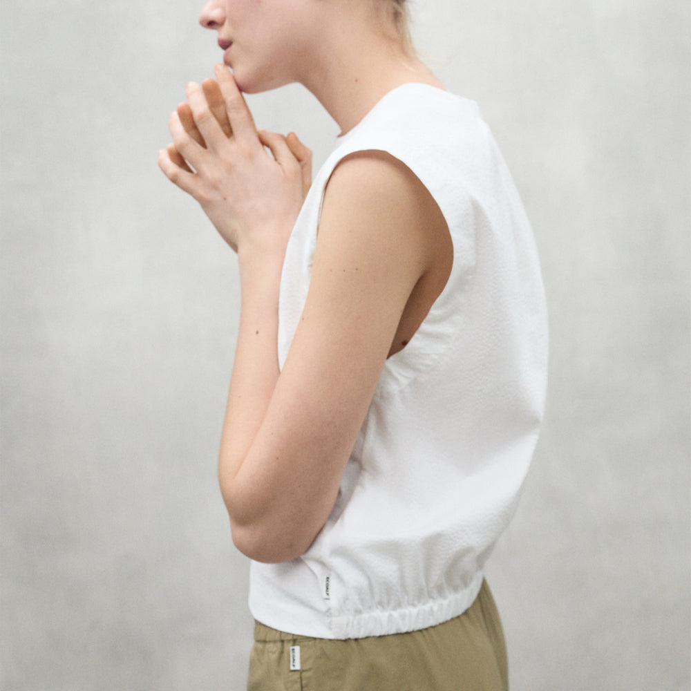 ECOALF WHITE HAILEY SHIRT FOR WOMEN - MYHOLDAL LEBANON