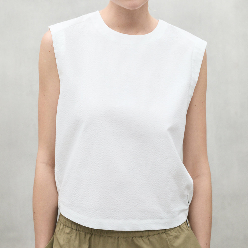 ECOALF WHITE HAILEY SHIRT FOR WOMEN - MYHOLDAL LEBANON