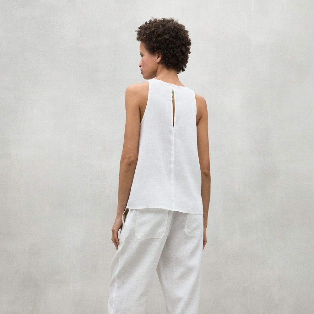 ECOALF WHITE JAZZ SHIRT FOR WOMEN