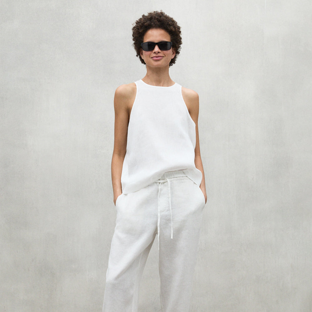 ECOALF WHITE JAZZ SHIRT FOR WOMEN