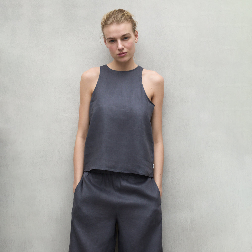 ECOALF DARK GREY JAZZ SHIRT FOR WOMEN