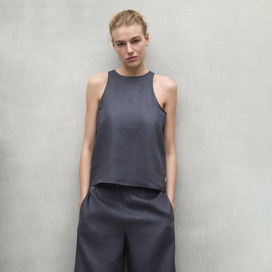 ECOALF DARK GREY JAZZ SHIRT FOR WOMEN