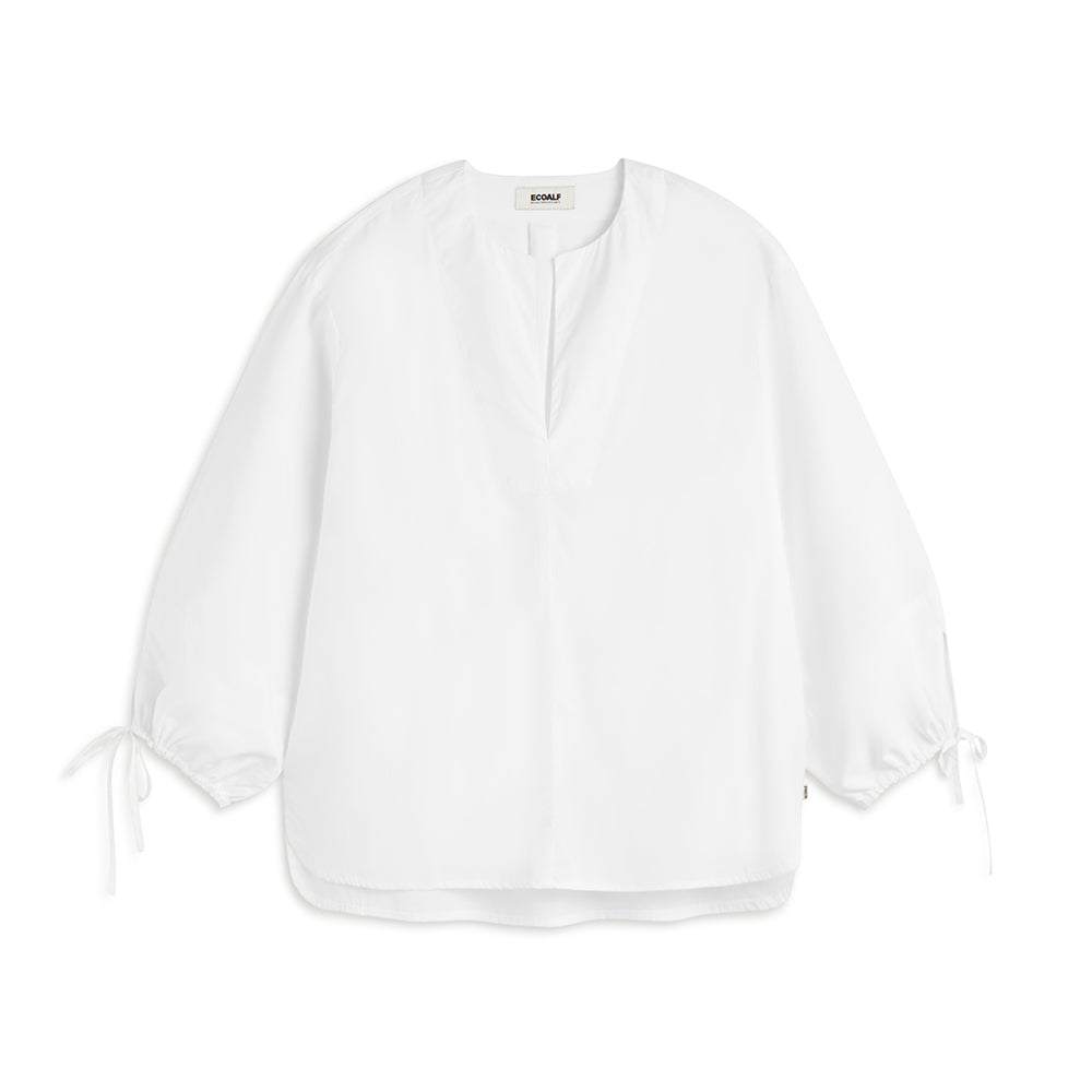 ECOALF WHITE JENA SHIRT FOR WOMEN