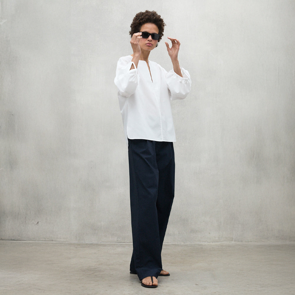 ECOALF WHITE JENA SHIRT FOR WOMEN