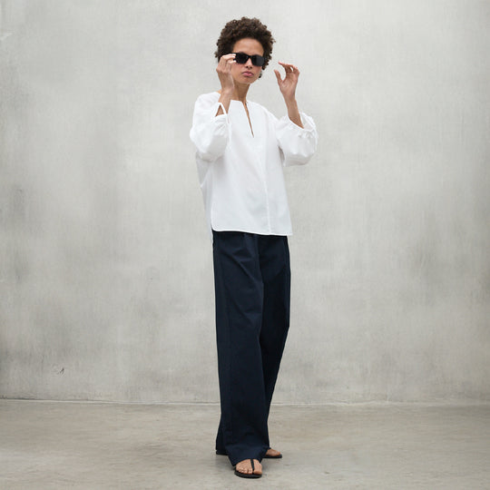 ECOALF WHITE JENA SHIRT FOR WOMEN