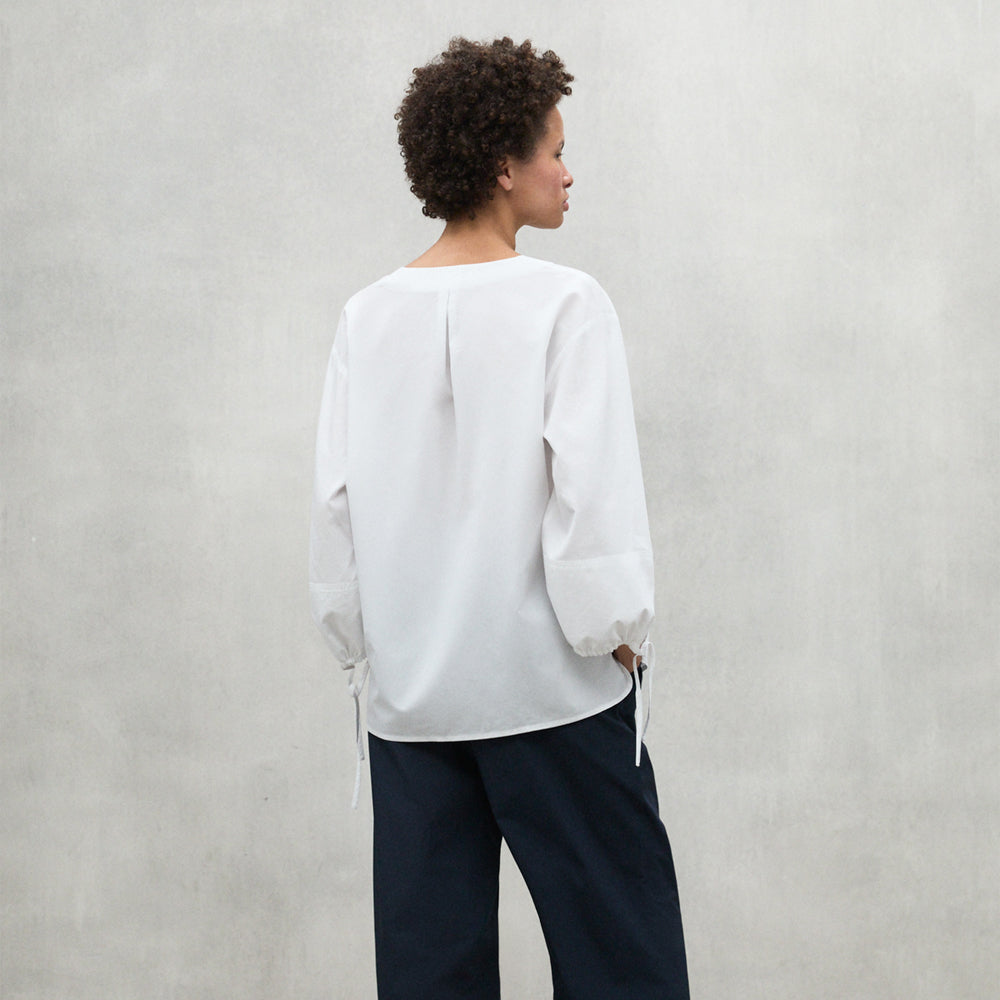 ECOALF WHITE JENA SHIRT FOR WOMEN