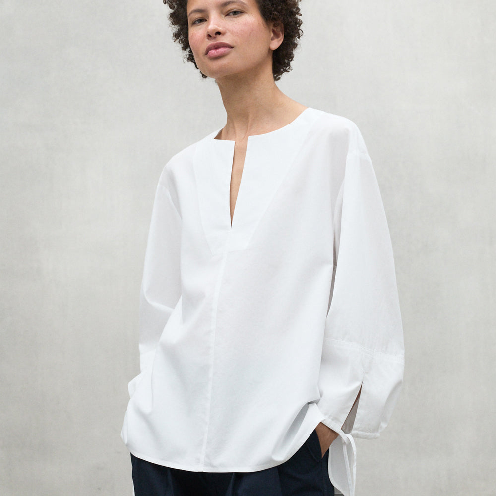 ECOALF WHITE JENA SHIRT FOR WOMEN