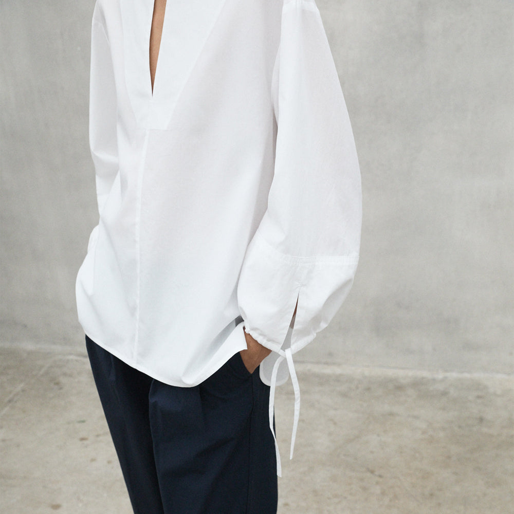 ECOALF WHITE JENA SHIRT FOR WOMEN