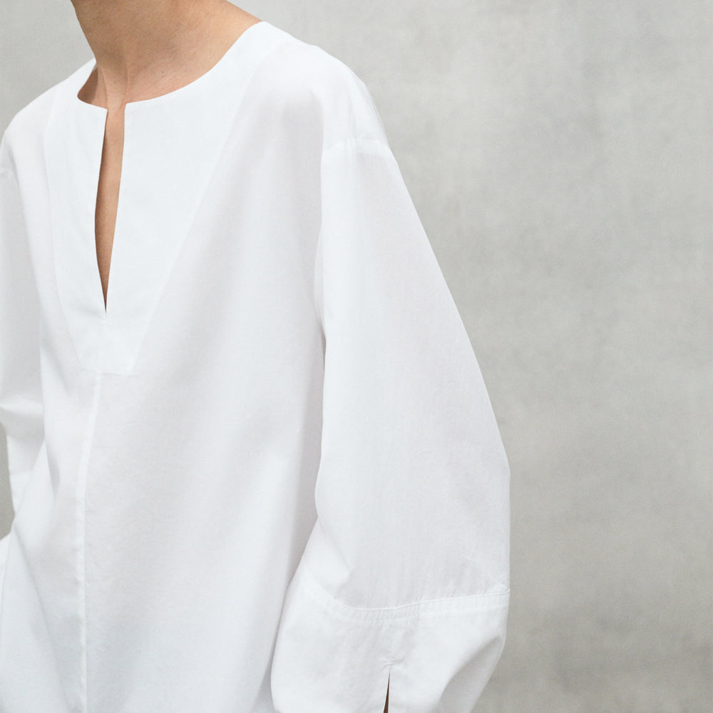 ECOALF WHITE JENA SHIRT FOR WOMEN