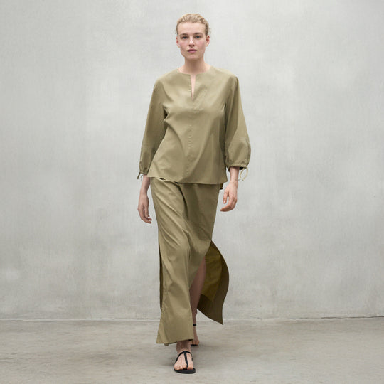 ECOALF KHAKI JENA SHIRT FOR WOMEN
