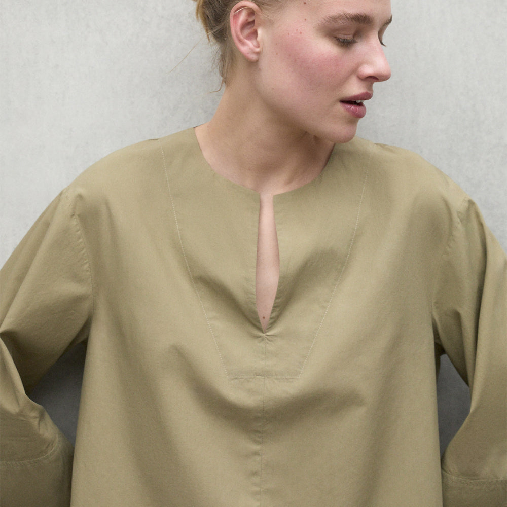 ECOALF KHAKI JENA SHIRT FOR WOMEN