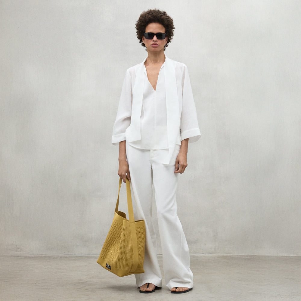 ECOALF WHITE LUCI SHIRT FOR WOMEN