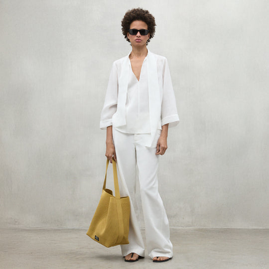 ECOALF WHITE LUCI SHIRT FOR WOMEN
