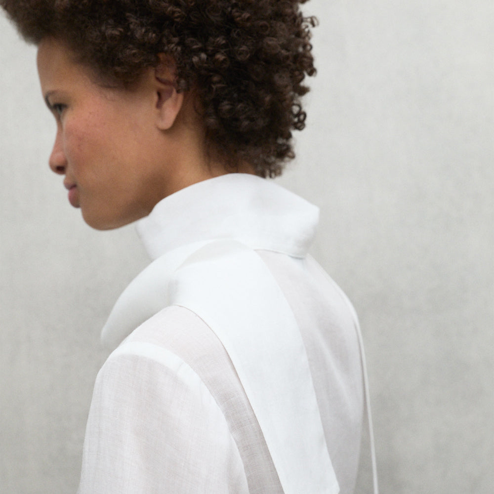 ECOALF WHITE LUCI SHIRT FOR WOMEN