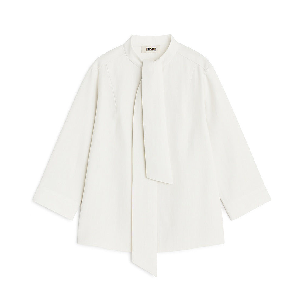 ECOALF WHITE LUCI SHIRT FOR WOMEN