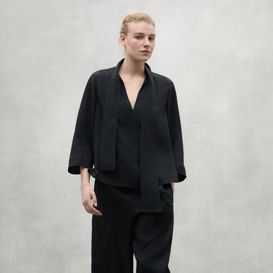 ECOALF BLACK LUCI SHIRT FOR WOMEN